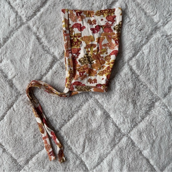 Kate Quinn | Multi mushroom print Bamboo Elf Hat | Size 0-3 Months - Picture 1 of 4